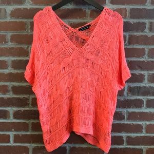BCBGmaxazria Open Knit Pullover